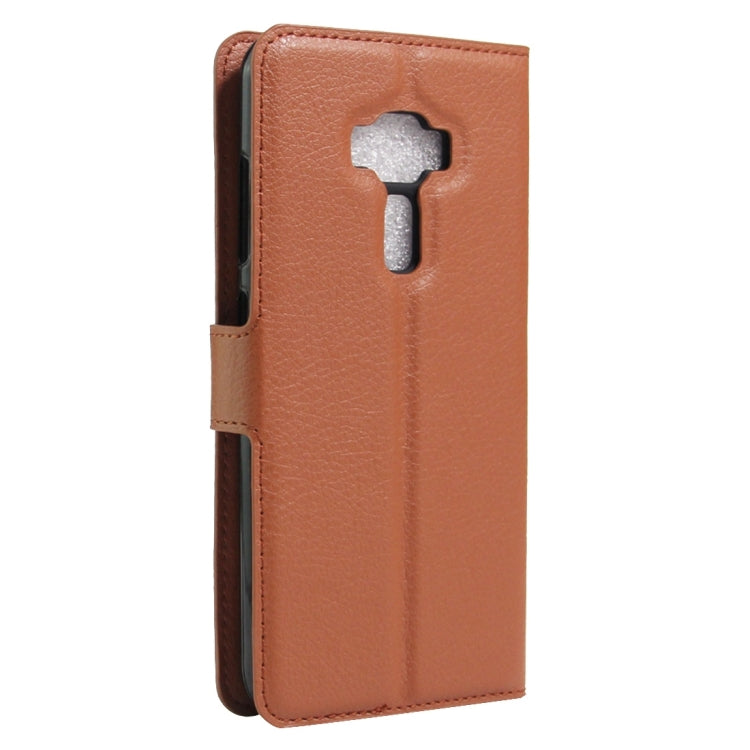 For Asus ZenFone 3 Deluxe ZS550KL Litchi Texture Horizontal Flip Leather Case with Holder & Card Slots & Wallet