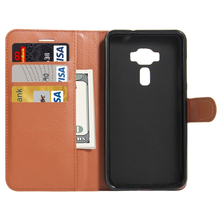 For Asus ZenFone 3 Deluxe ZS550KL Litchi Texture Horizontal Flip Leather Case with Holder & Card Slots & Wallet