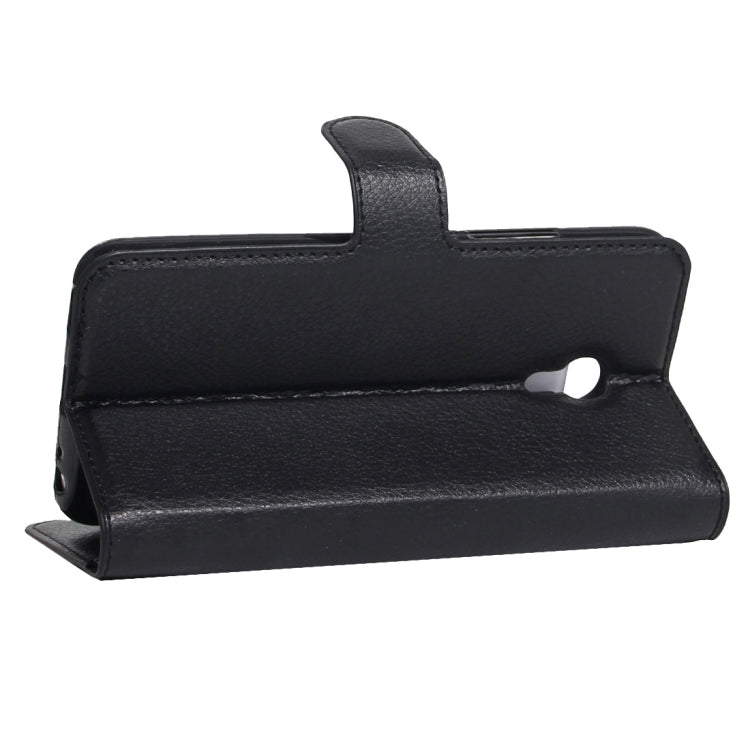 For Meizu  M5 / Meilan 5 Litchi Texture Horizontal Flip Leather Case with Holder & Card Slots & Wallet