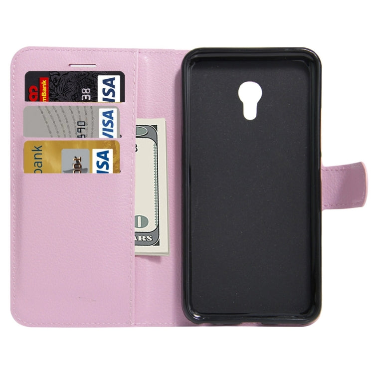 For Meizu  M5 / Meilan 5 Litchi Texture Horizontal Flip Leather Case with Holder & Card Slots & Wallet