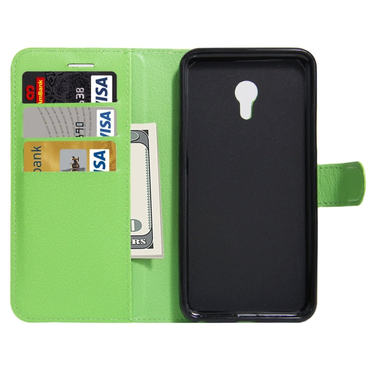 For Meizu  M5 / Meilan 5 Litchi Texture Horizontal Flip Leather Case with Holder & Card Slots & Wallet