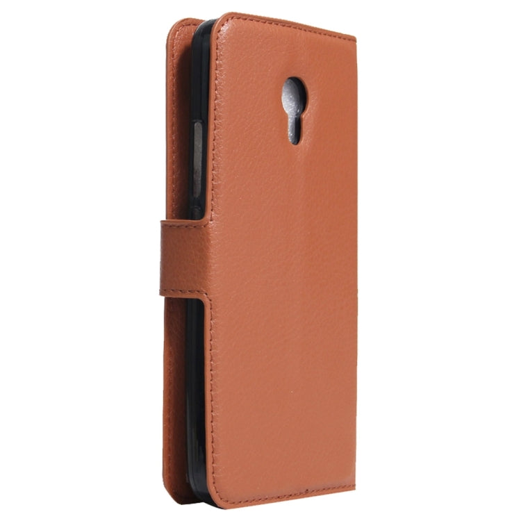 For Meizu  M5 / Meilan 5 Litchi Texture Horizontal Flip Leather Case with Holder & Card Slots & Wallet
