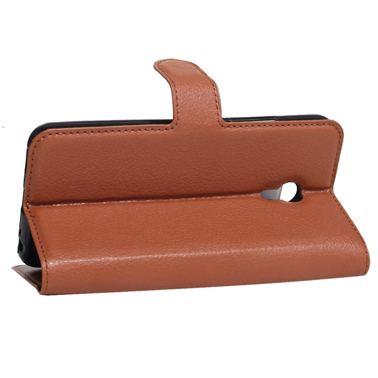 For Meizu  M5 / Meilan 5 Litchi Texture Horizontal Flip Leather Case with Holder & Card Slots & Wallet