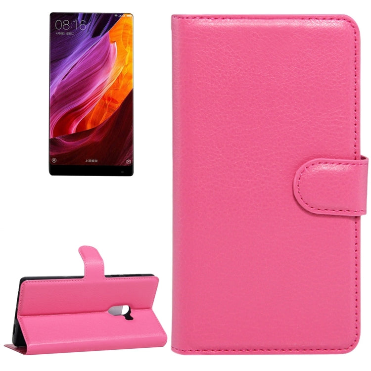 For Xiaomi  MIX Litchi Texture Horizontal Flip Leather Case with Holder & Card Slots & Wallet