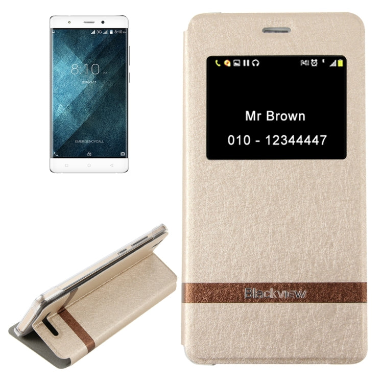 For Blackview A8 (MPH1001) Horizontal Flip Leather Case with Call Display ID & Holder