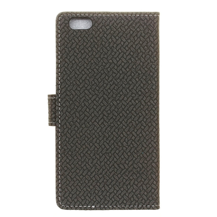 For Vivo  V5 / Y67 Knit Texture Horizontal Flip Leather Case with Holder & Card Slots & Wallet & Photo Frame