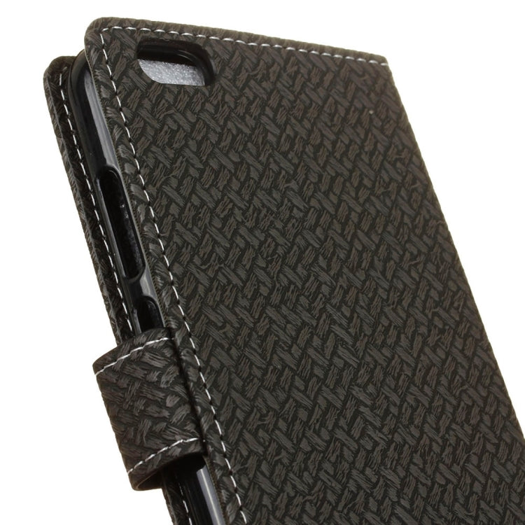 For Vivo  V5 / Y67 Knit Texture Horizontal Flip Leather Case with Holder & Card Slots & Wallet & Photo Frame