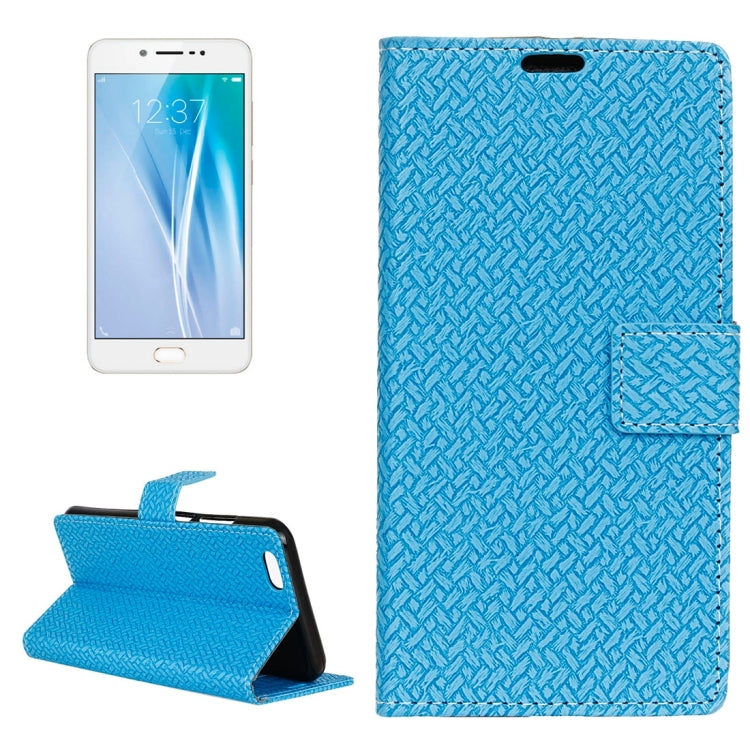 For Vivo  V5 / Y67 Knit Texture Horizontal Flip Leather Case with Holder & Card Slots & Wallet & Photo Frame