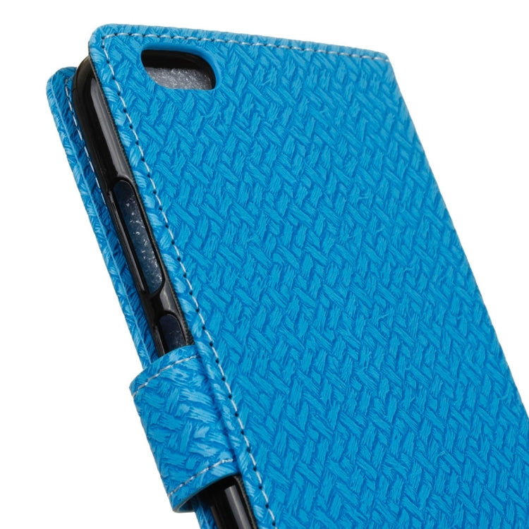 For Vivo  V5 / Y67 Knit Texture Horizontal Flip Leather Case with Holder & Card Slots & Wallet & Photo Frame