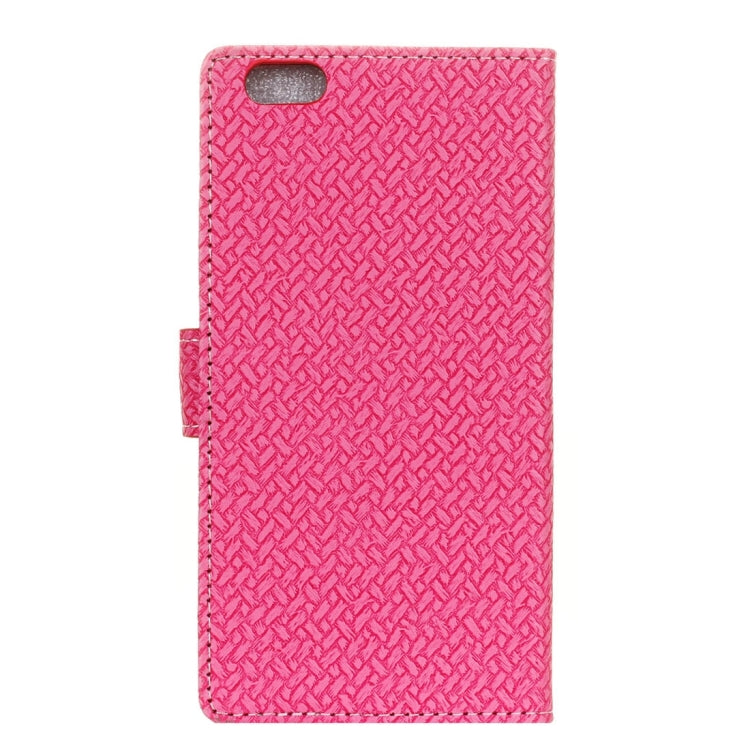 For Vivo  V5 / Y67 Knit Texture Horizontal Flip Leather Case with Holder & Card Slots & Wallet & Photo Frame