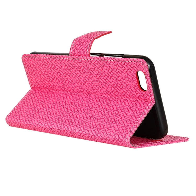 For Vivo  V5 / Y67 Knit Texture Horizontal Flip Leather Case with Holder & Card Slots & Wallet & Photo Frame