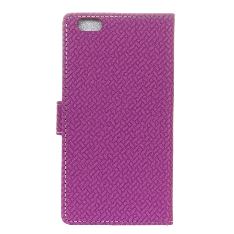 For Vivo  V5 / Y67 Knit Texture Horizontal Flip Leather Case with Holder & Card Slots & Wallet & Photo Frame