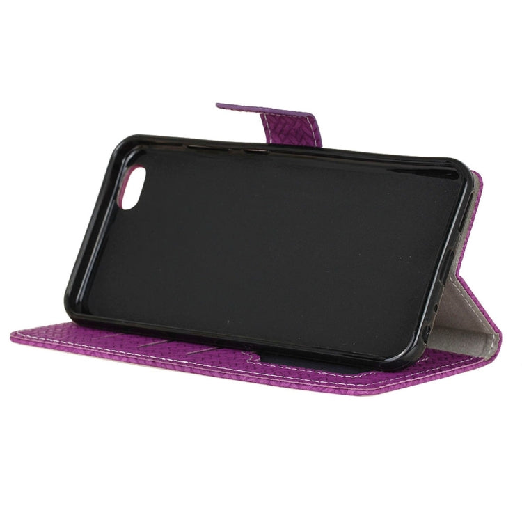 For Vivo  V5 / Y67 Knit Texture Horizontal Flip Leather Case with Holder & Card Slots & Wallet & Photo Frame