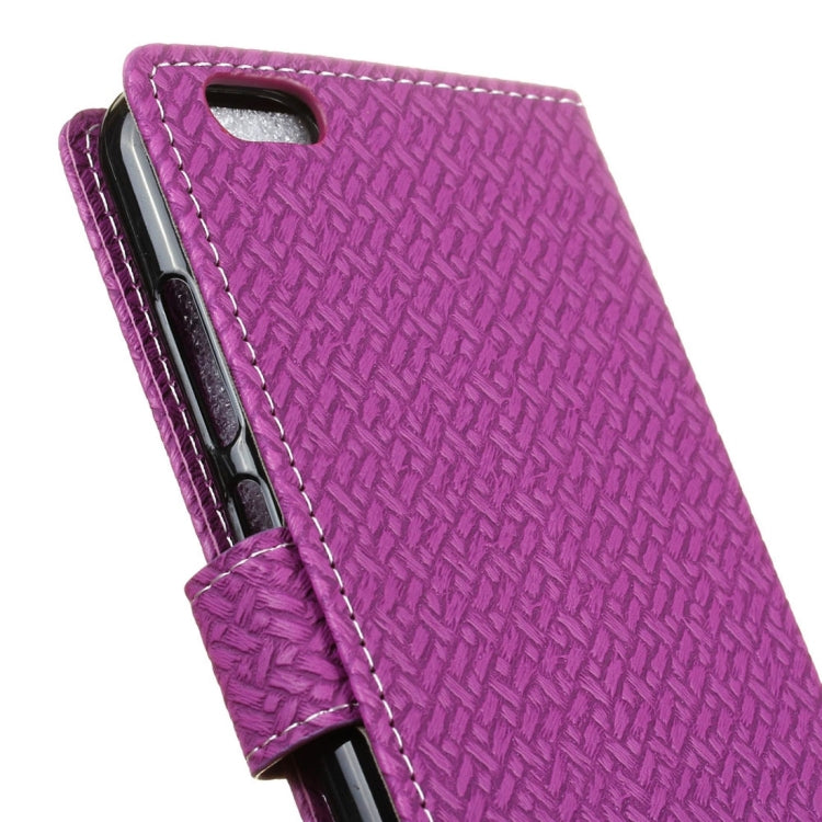 For Vivo  V5 / Y67 Knit Texture Horizontal Flip Leather Case with Holder & Card Slots & Wallet & Photo Frame