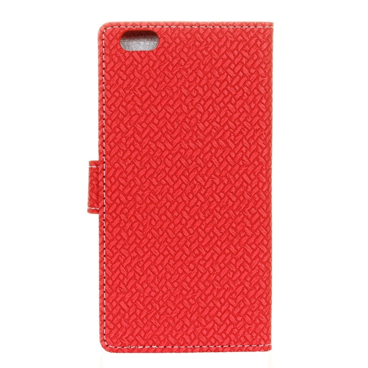 For Vivo  V5 / Y67 Knit Texture Horizontal Flip Leather Case with Holder & Card Slots & Wallet & Photo Frame