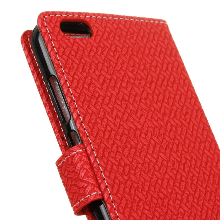 For Vivo  V5 / Y67 Knit Texture Horizontal Flip Leather Case with Holder & Card Slots & Wallet & Photo Frame