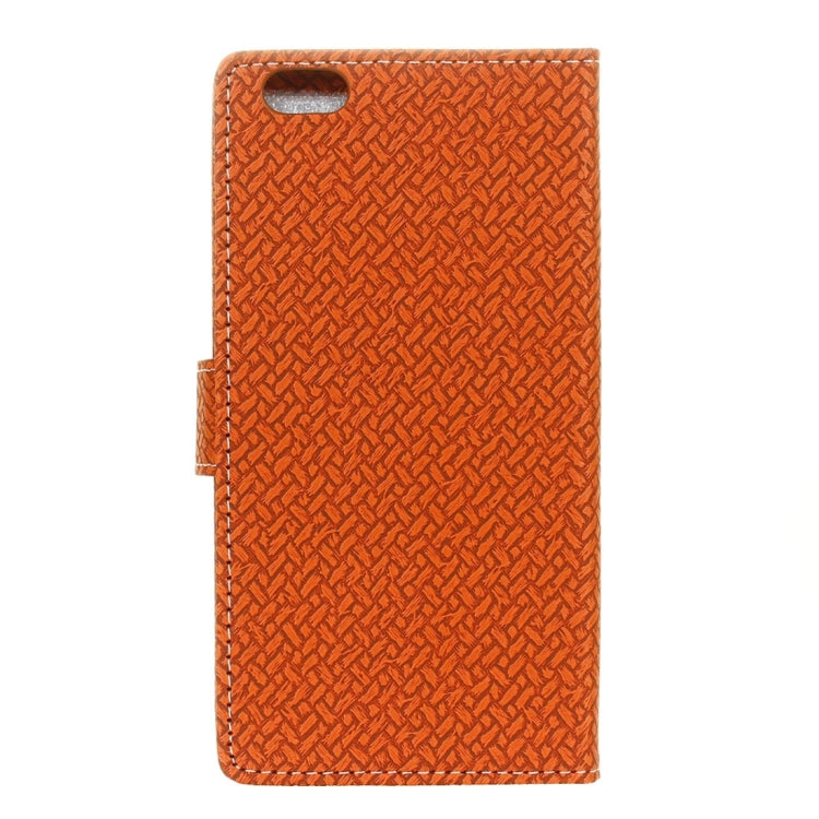 For Vivo  V5 / Y67 Knit Texture Horizontal Flip Leather Case with Holder & Card Slots & Wallet & Photo Frame