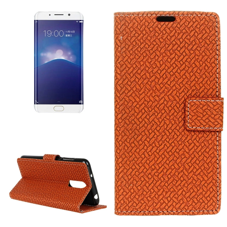 For Vivo  X Play 6 Knit Texture Horizontal Flip Leather Case with Holder & Card Slots & Wallet & Photo Frame