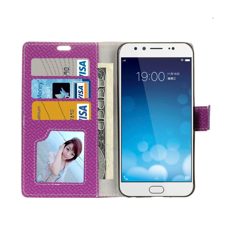 For Vivo  X9 Plus Knit Texture Horizontal Flip Leather Case with Holder & Card Slots & Wallet & Photo Frame