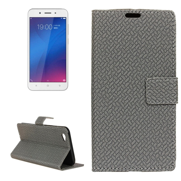 For Vivo  Y66 Knit Texture Horizontal Flip Leather Case with Holder & Card Slots & Wallet & Photo Frame
