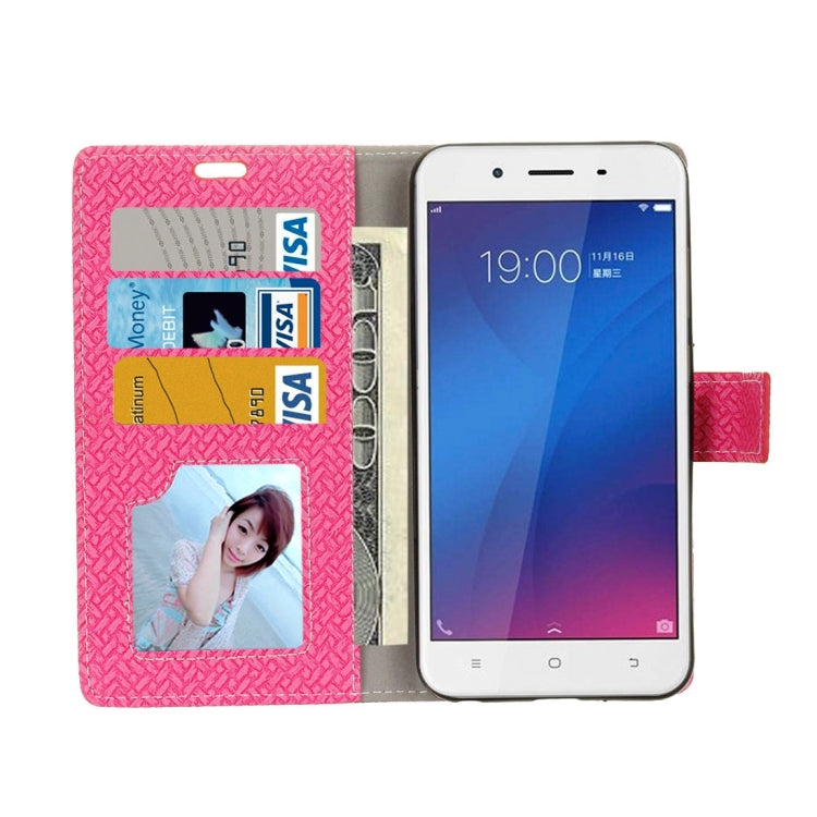 For Vivo  Y66 Knit Texture Horizontal Flip Leather Case with Holder & Card Slots & Wallet & Photo Frame