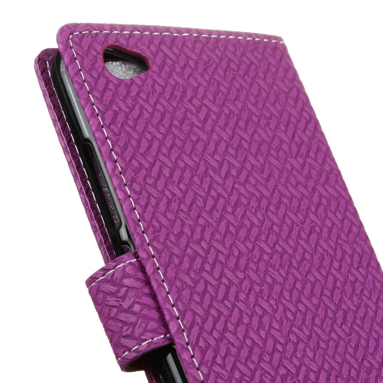 For Vivo  Y66 Knit Texture Horizontal Flip Leather Case with Holder & Card Slots & Wallet & Photo Frame
