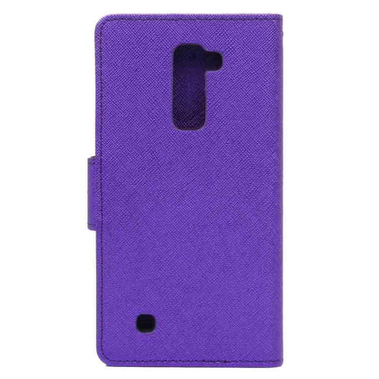 For LG K10 Cross Texture Leather Case with Holder & Card Slots & Wallet