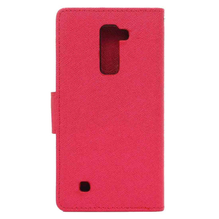 For LG K10 Cross Texture Leather Case with Holder & Card Slots & Wallet