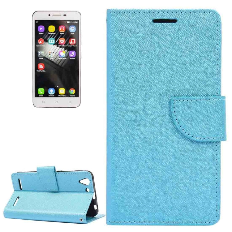 For Lenovo  Vibe K5 Cross Texture Leather Case with Holder & Card Slots & Wallet