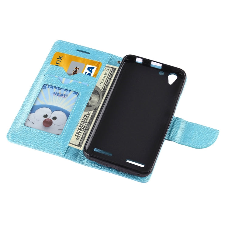 For Lenovo  Vibe K5 Cross Texture Leather Case with Holder & Card Slots & Wallet