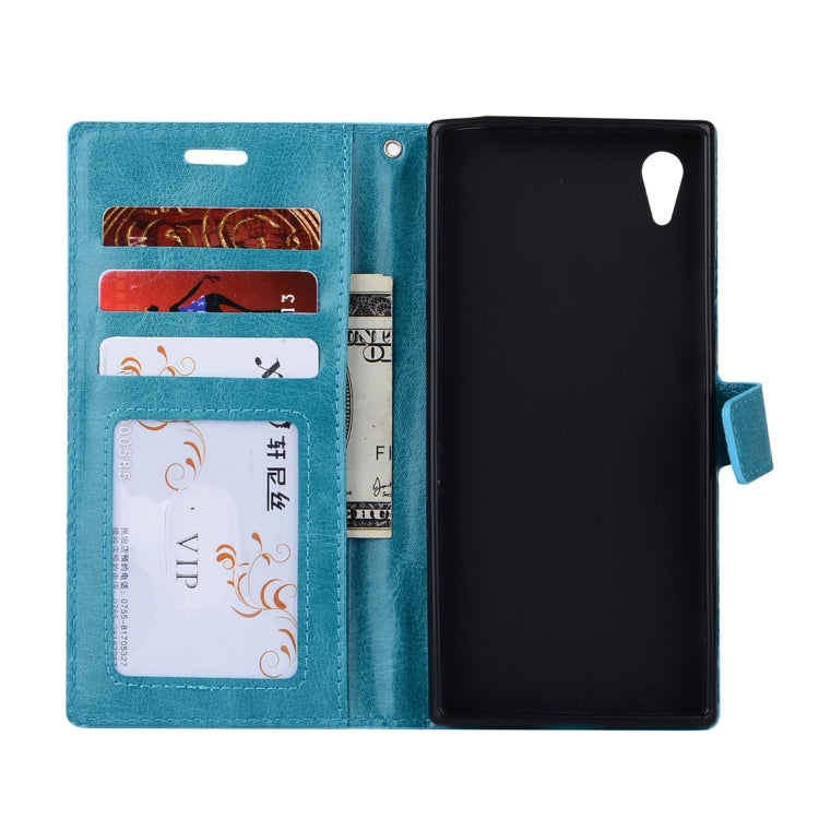 For Sony Xperia L1 Crazy Horse Texture Horizontal Flip Leather Case with Holder & Card Slots & Wallet & Photo Frame