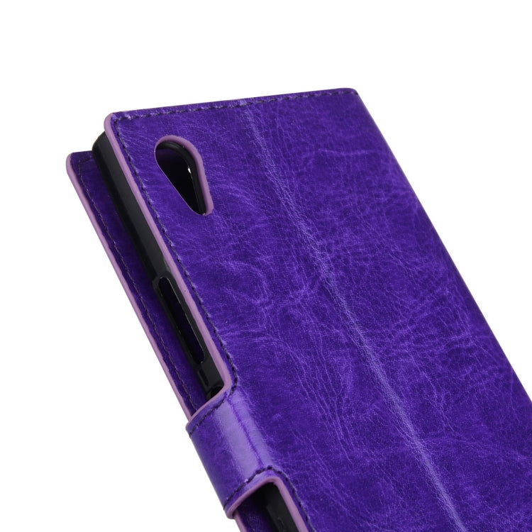 For Sony Xperia L1 Crazy Horse Texture Horizontal Flip Leather Case with Holder & Card Slots & Wallet & Photo Frame