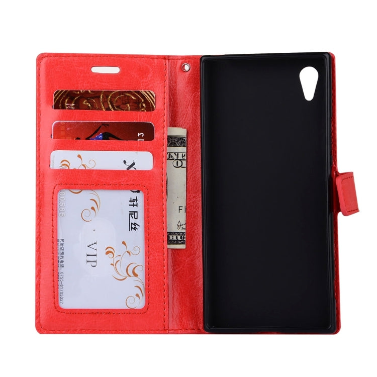 For Sony Xperia L1 Crazy Horse Texture Horizontal Flip Leather Case with Holder & Card Slots & Wallet & Photo Frame