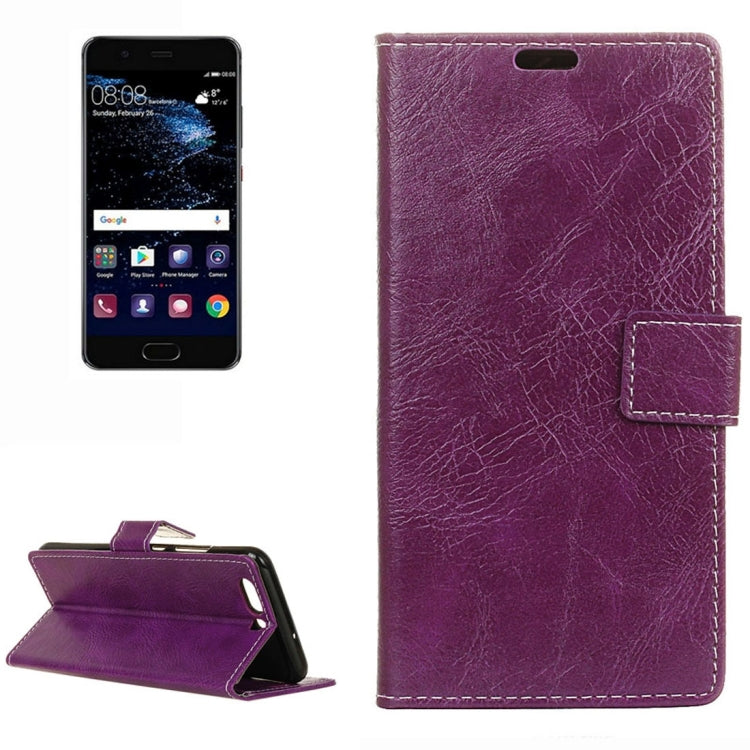 For Huawei  P10 Retro Crazy Horse Texture Horizontal Flip Leather Case with Holder & Card Slots & Wallet