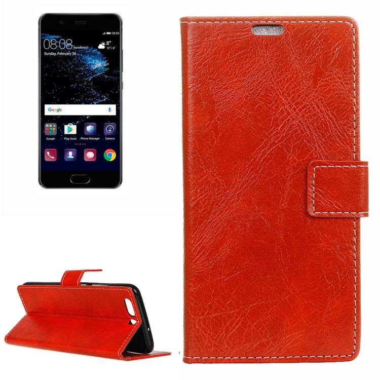 For Huawei  P10 Retro Crazy Horse Texture Horizontal Flip Leather Case with Holder & Card Slots & Wallet