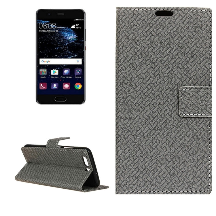 For Huawei  P10  Knit Texture Horizontal Flip Leather Case with Holder & Card Slots & Wallet