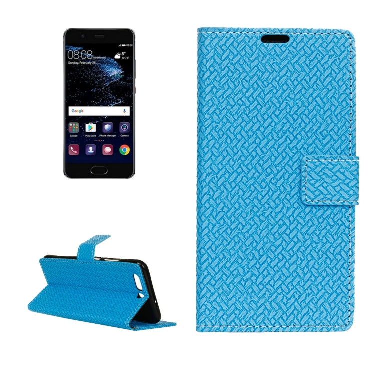 For Huawei  P10  Knit Texture Horizontal Flip Leather Case with Holder & Card Slots & Wallet