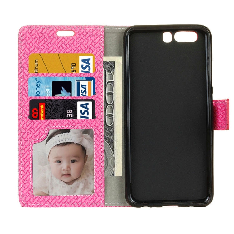 For Huawei  P10  Knit Texture Horizontal Flip Leather Case with Holder & Card Slots & Wallet