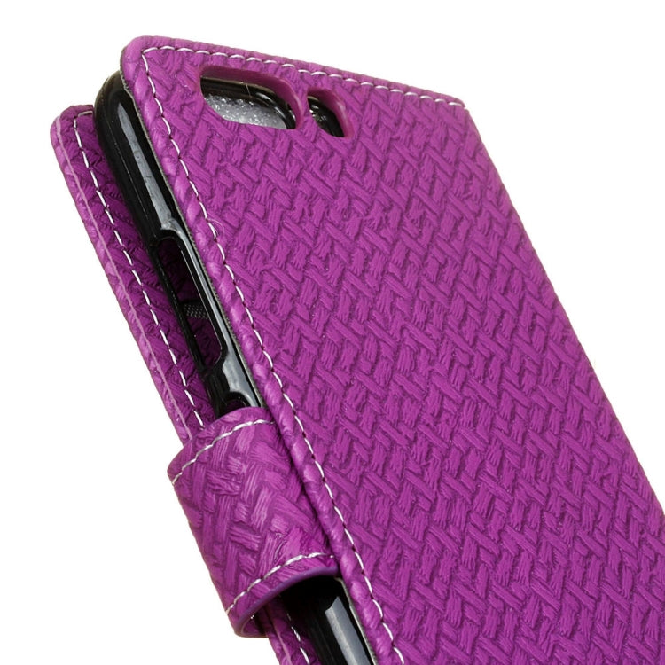 For Huawei  P10  Knit Texture Horizontal Flip Leather Case with Holder & Card Slots & Wallet
