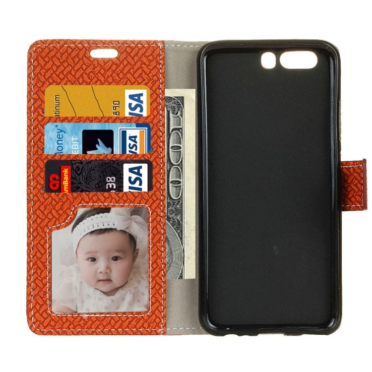 For Huawei  P10  Knit Texture Horizontal Flip Leather Case with Holder & Card Slots & Wallet