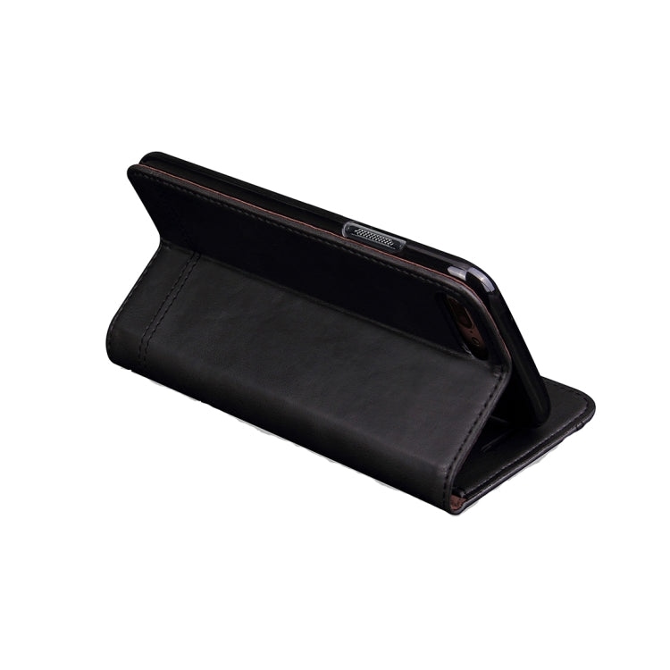 For OnePlus 5 Crazy Horse Texture Horizontal Flip Case with Holder & Card Slot & Wallet