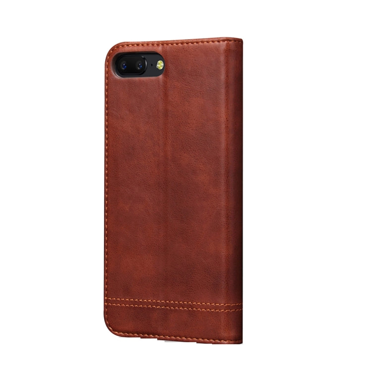 For OnePlus 5 Crazy Horse Texture Horizontal Flip Case with Holder & Card Slot & Wallet