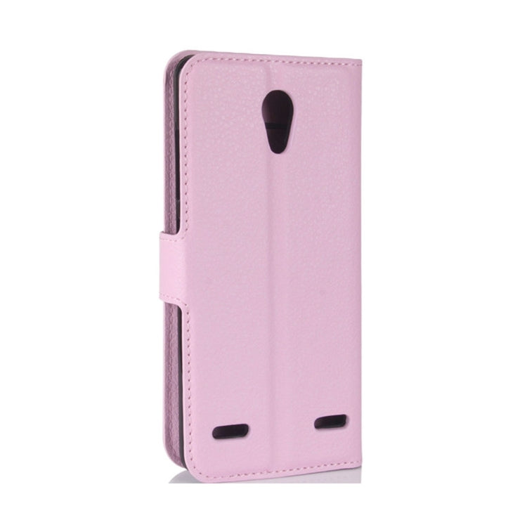 For ZTE  Blade A521 Litchi Texture Horizontal Flip Leather Case with Holder & Card Slots & Wallet