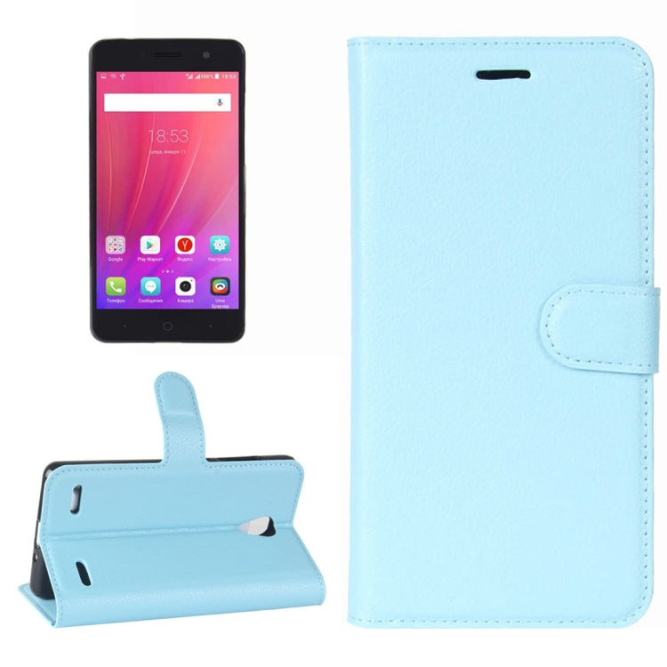 For ZTE  Blade A521 Litchi Texture Horizontal Flip Leather Case with Holder & Card Slots & Wallet