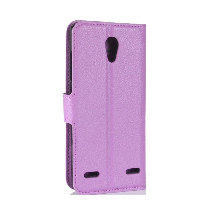 For ZTE  Blade A521 Litchi Texture Horizontal Flip Leather Case with Holder & Card Slots & Wallet