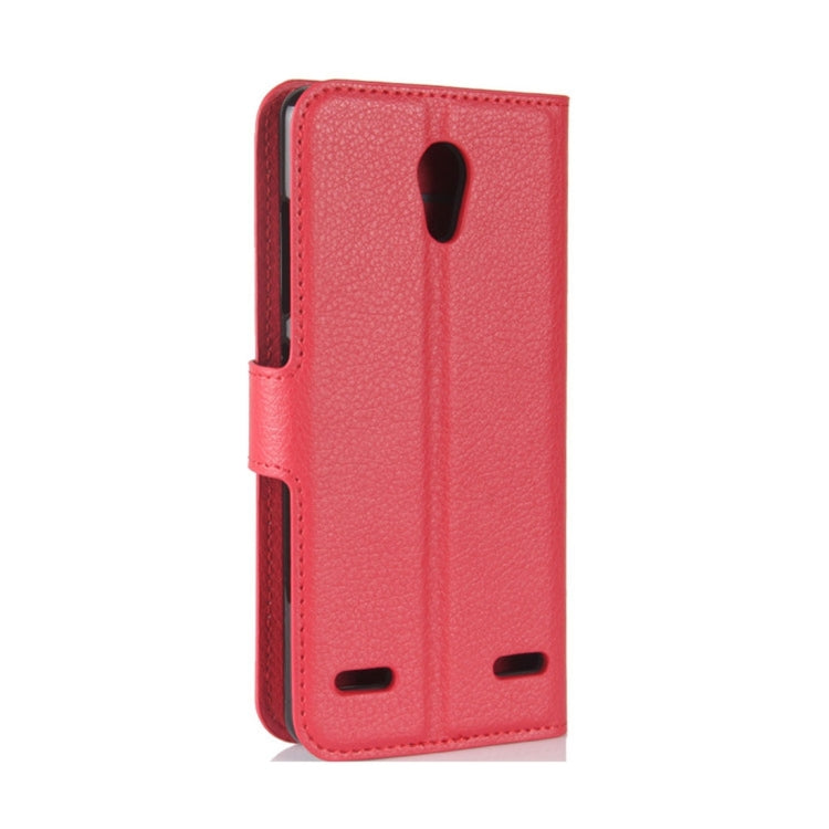 For ZTE  Blade A521 Litchi Texture Horizontal Flip Leather Case with Holder & Card Slots & Wallet