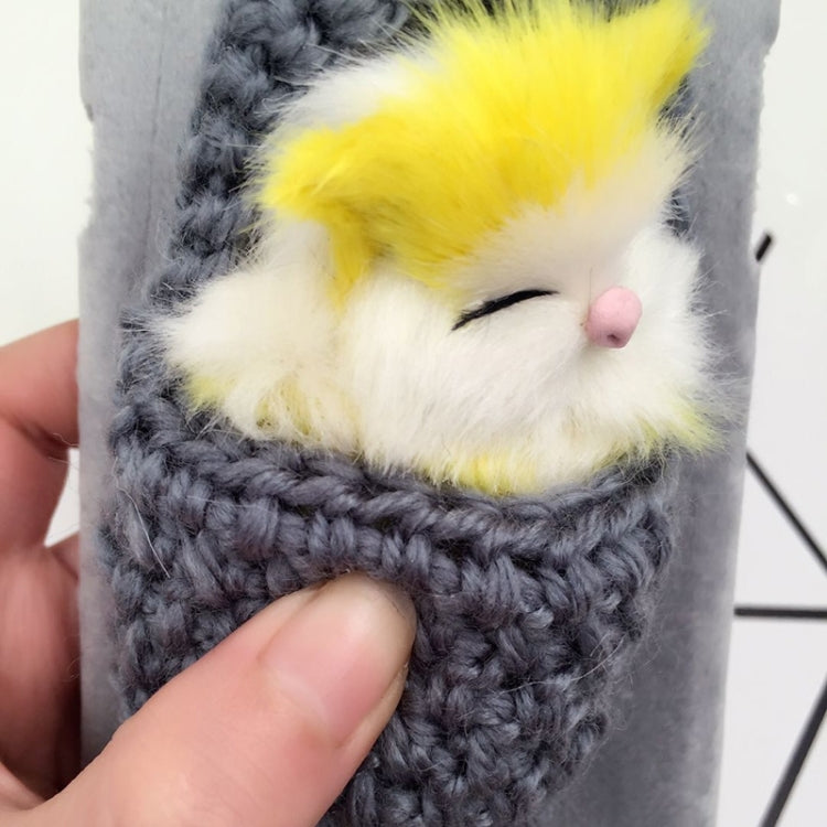 Vivo X9 3D LOVE forly Cat Squeeze Out Sound Plush Protective Back Cover Case(Grey)