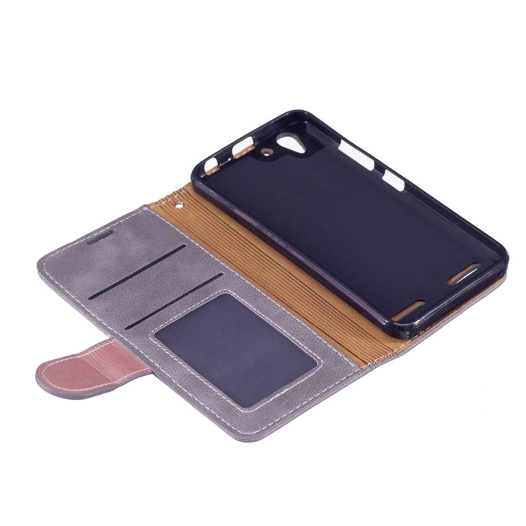 For Lenovo K5 Crazy Horse Texture Horizontal Flip PU Leather Case with Holder & Card Slots & Wallet & Photo Frame & Lanyard