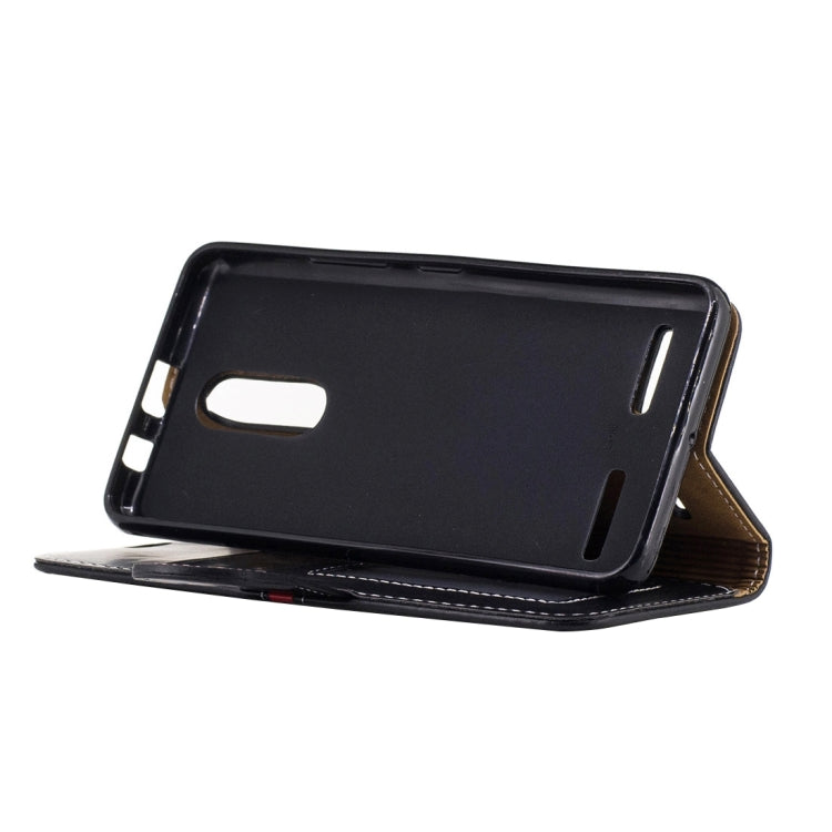 For Lenovo K6 Crazy Horse Texture Horizontal Flip PU Leather Case with Holder & Card Slots & Wallet & Photo Frame & Lanyard