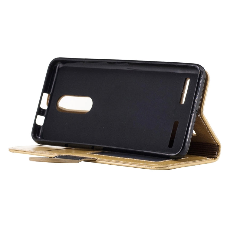 For Lenovo K6 Crazy Horse Texture Horizontal Flip PU Leather Case with Holder & Card Slots & Wallet & Photo Frame & Lanyard